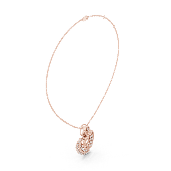 Dainty Cluster Lab Grown Diamond Halo Pendant