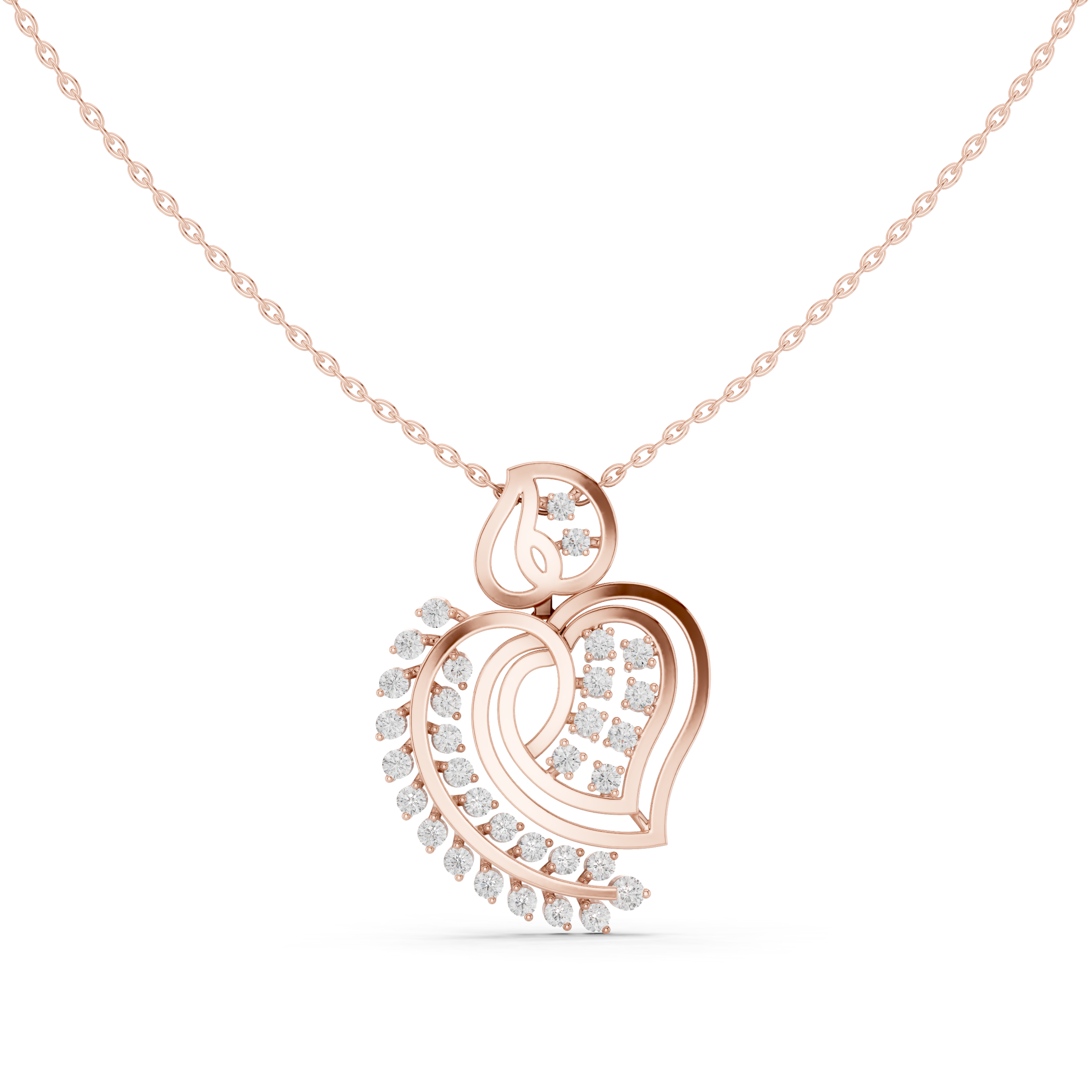 Dainty Cluster Lab Grown Diamond Halo Pendant
