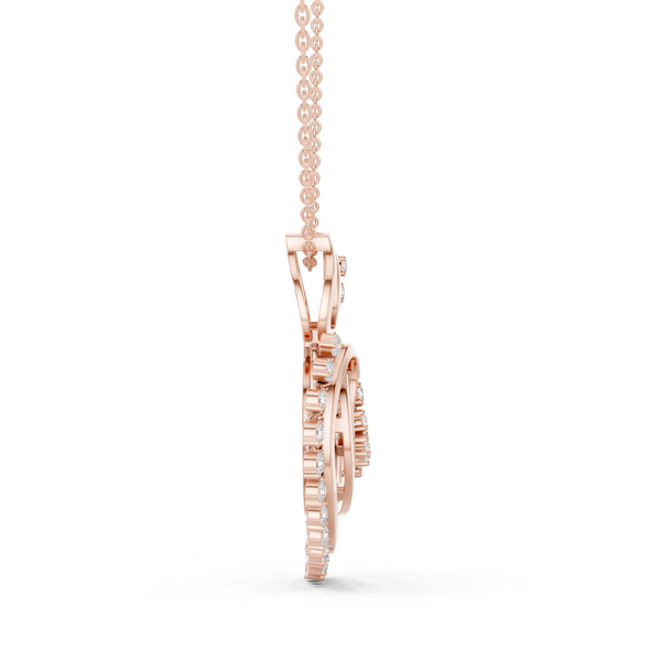 Dainty Cluster Lab Grown Diamond Halo Pendant