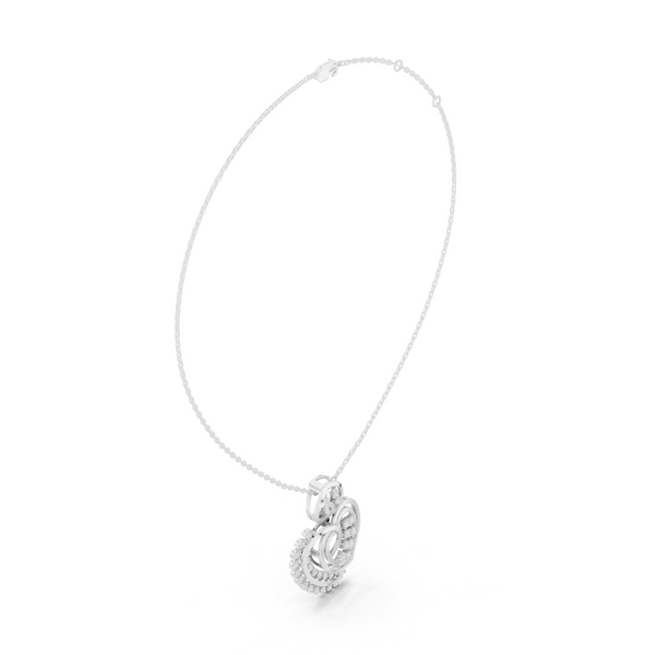 Dainty Cluster Lab Grown Diamond Halo Pendant