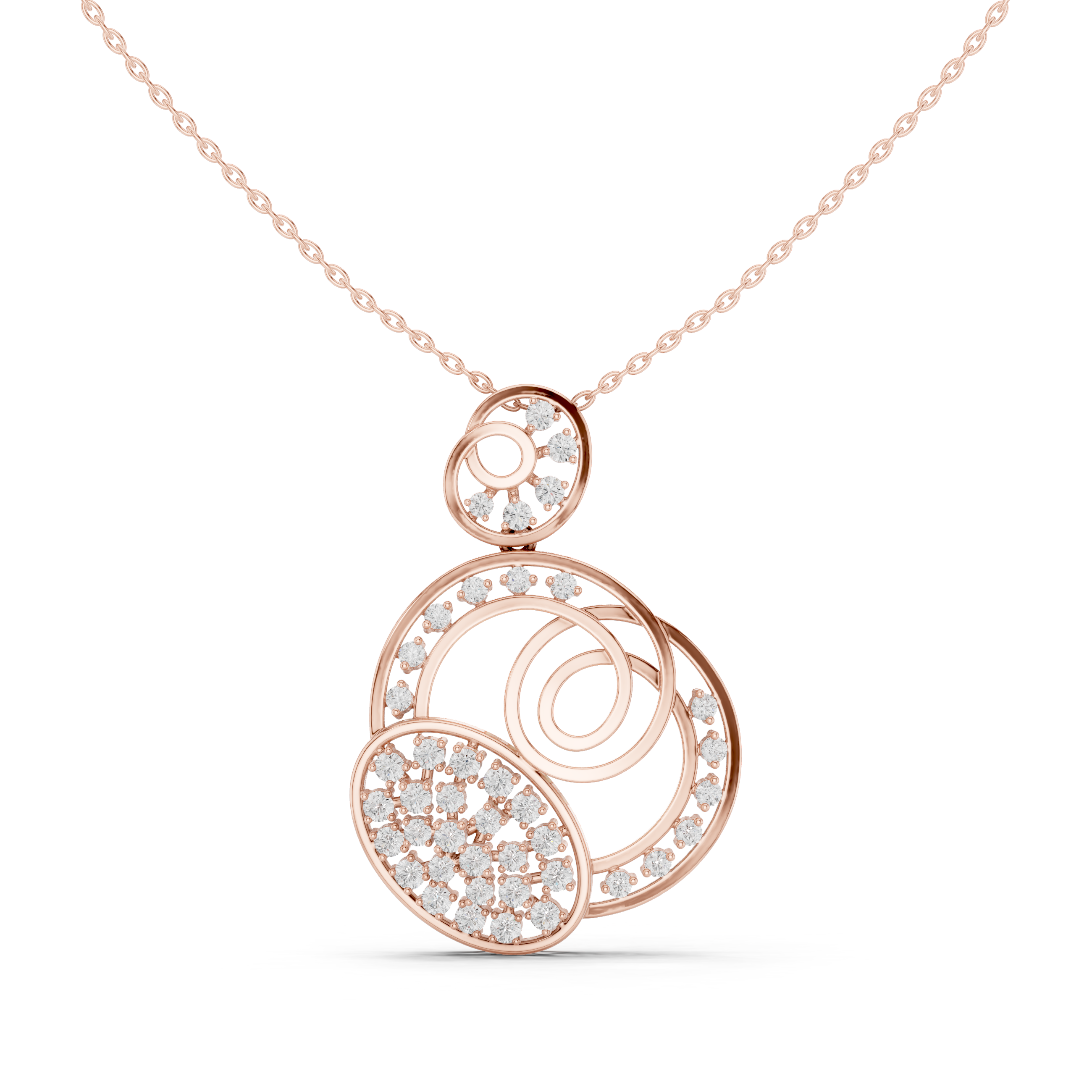 Amour Heart Lab Grown Diamond Solitaire Pendant
