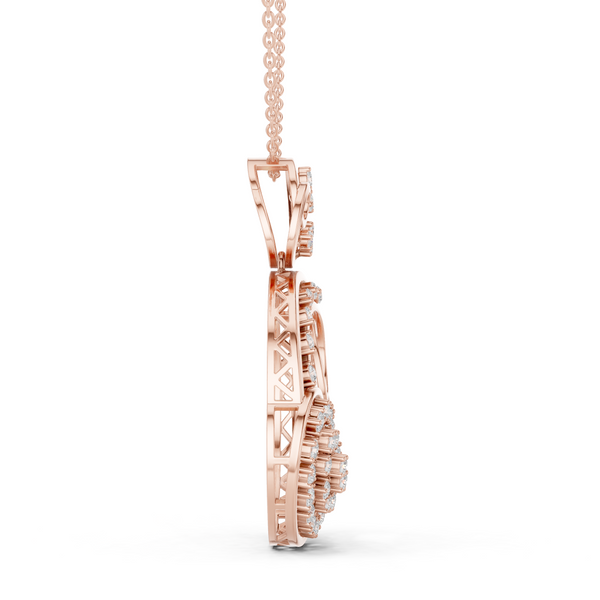 Amour Heart Lab Grown Diamond Solitaire Pendant