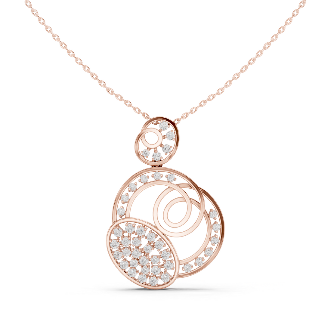 Amour Heart Lab Grown Diamond Solitaire Pendant