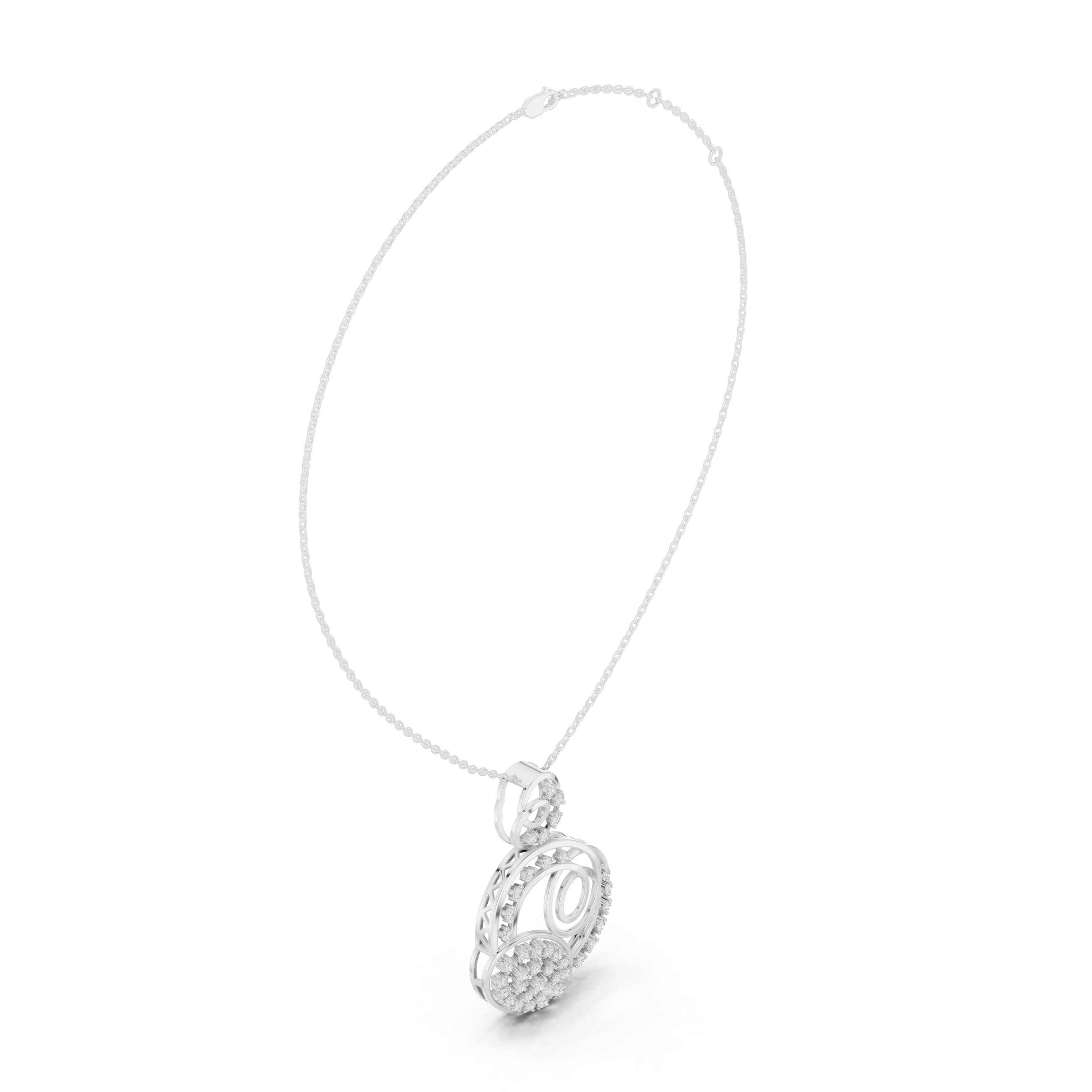 Amour Heart Lab Grown Diamond Solitaire Pendant