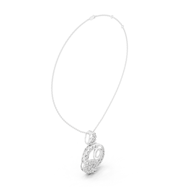 Amour Heart Lab Grown Diamond Solitaire Pendant