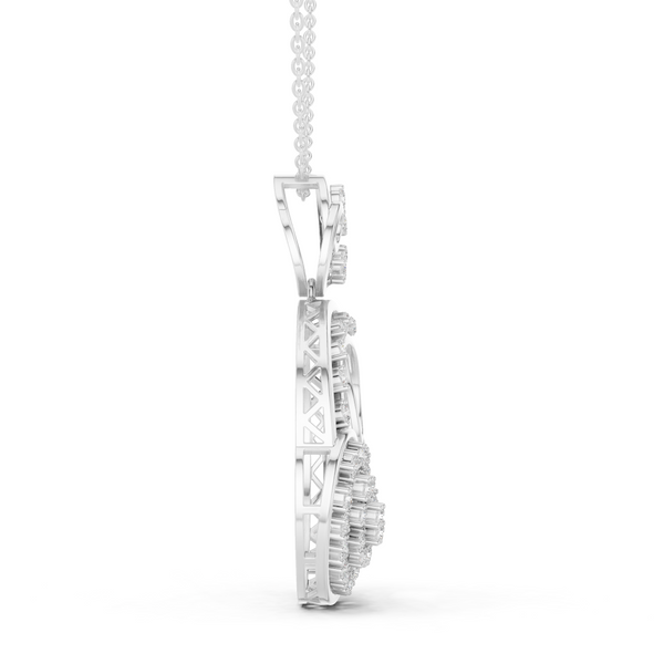 Amour Heart Lab Grown Diamond Solitaire Pendant