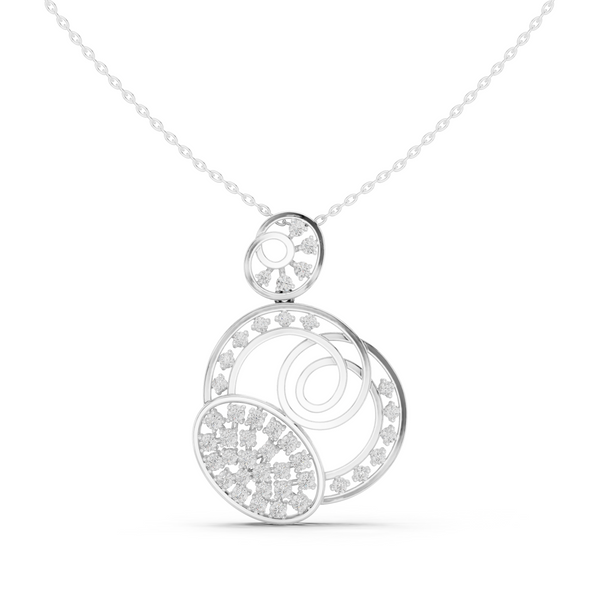 Amour Heart Lab Grown Diamond Solitaire Pendant