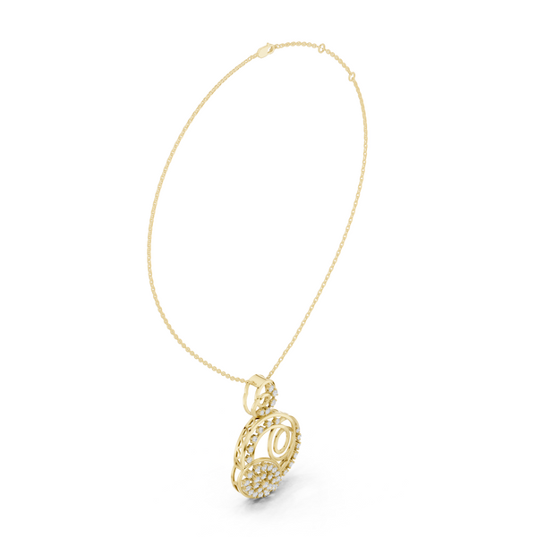 Amour Heart Lab Grown Diamond Solitaire Pendant