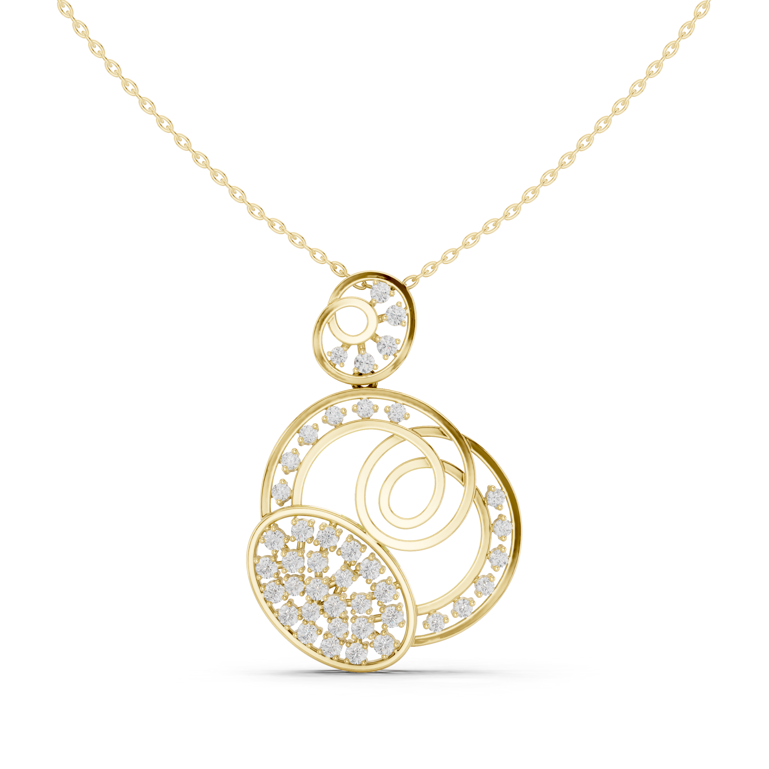 Amour Heart Lab Grown Diamond Solitaire Pendant