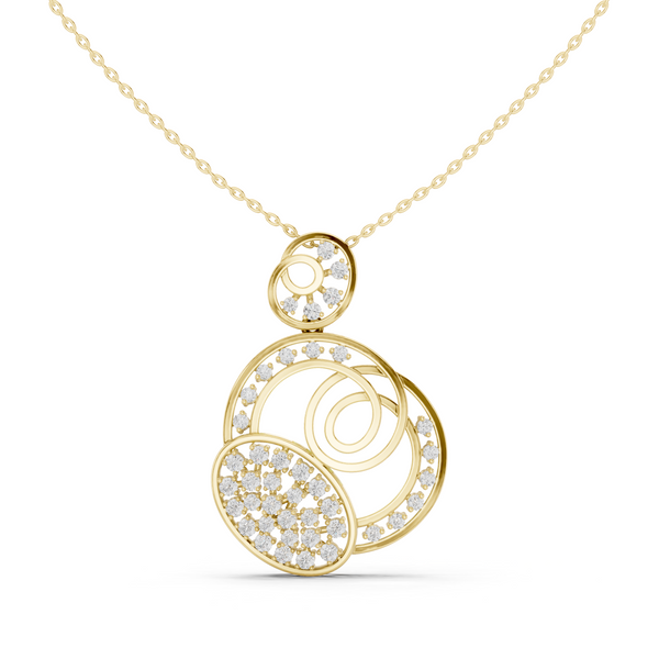 Amour Heart Lab Grown Diamond Solitaire Pendant