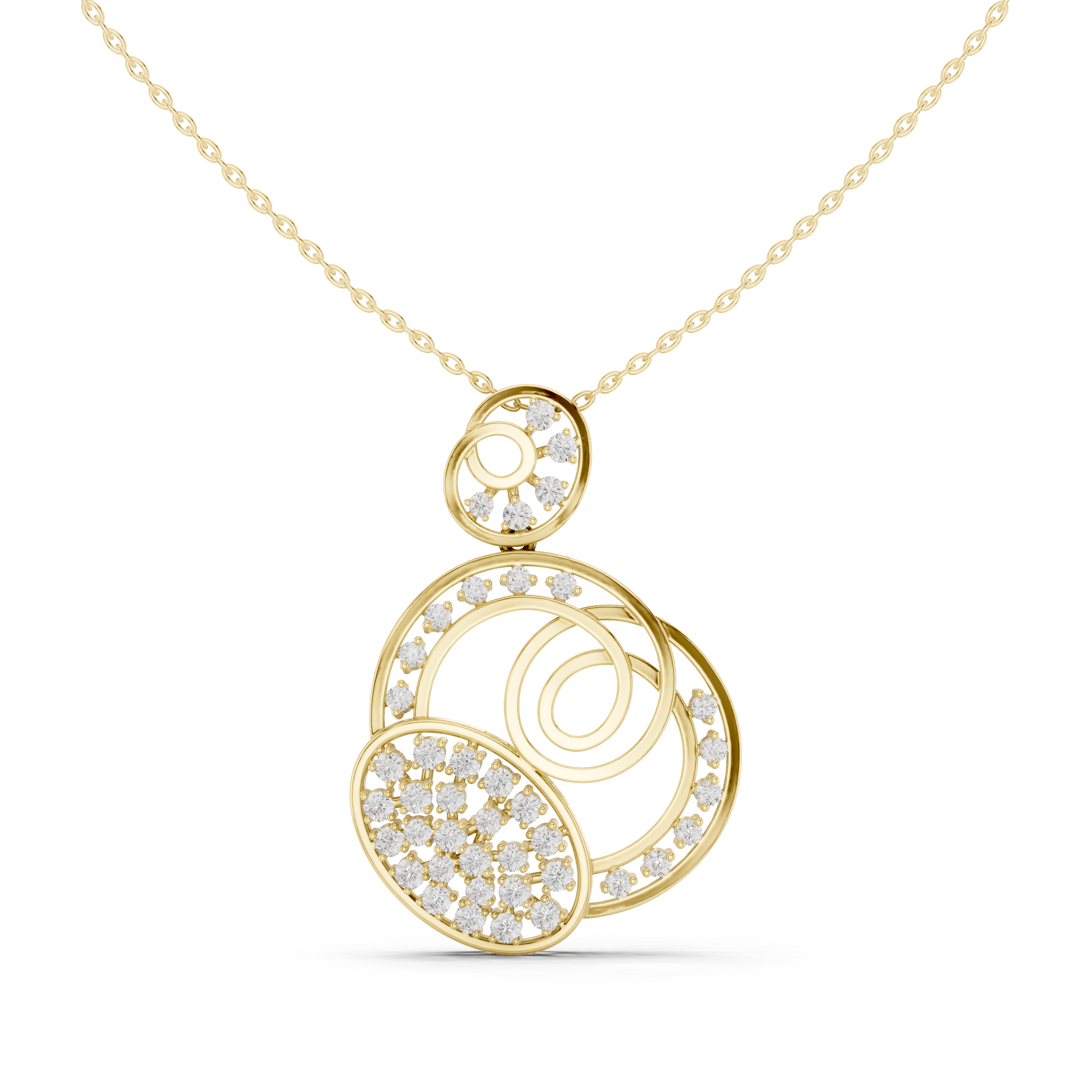 Amour Heart Lab Grown Diamond Solitaire Pendant