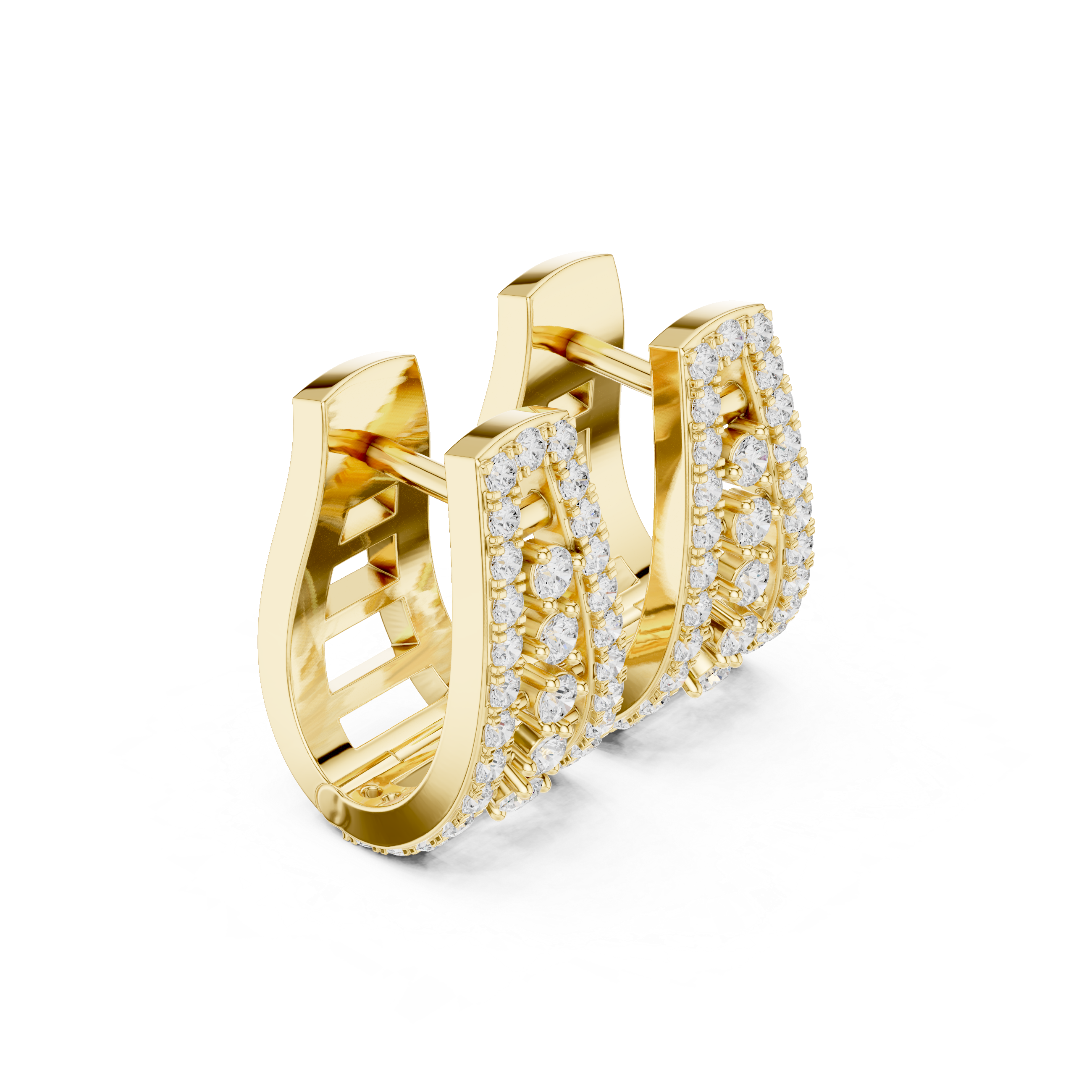 Custom Fit lab grown diamond earring design