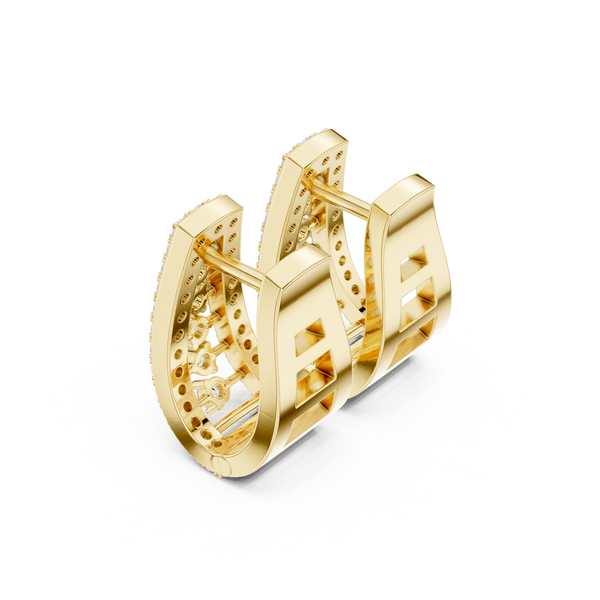 Custom Fit lab grown diamond earring design