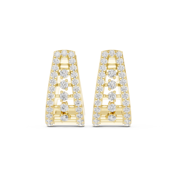 Custom Fit lab grown diamond earring design