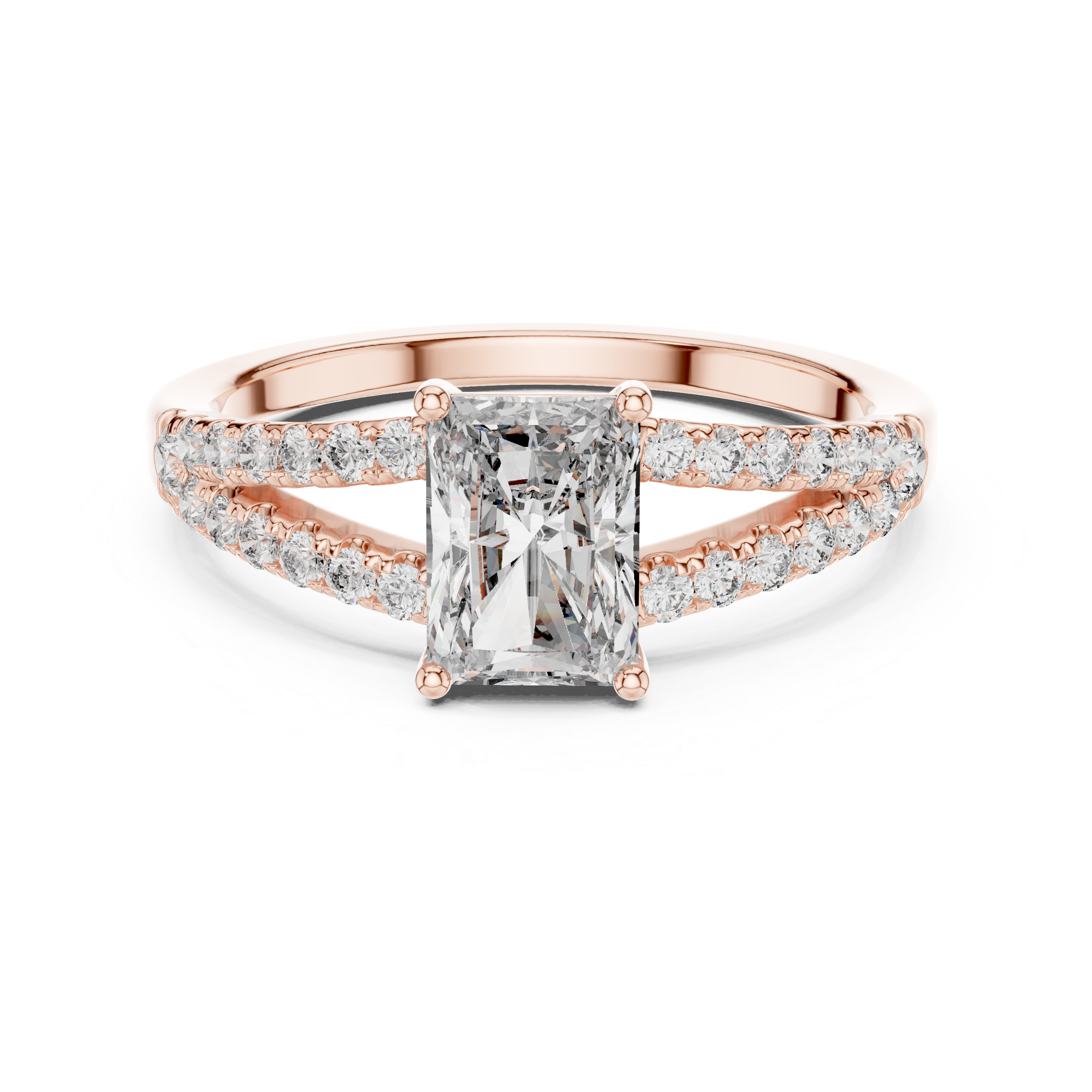 Ethereal Mist lab grown diamond ring
