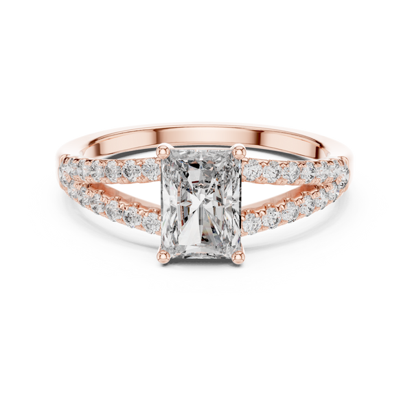 Ethereal Mist lab grown diamond ring