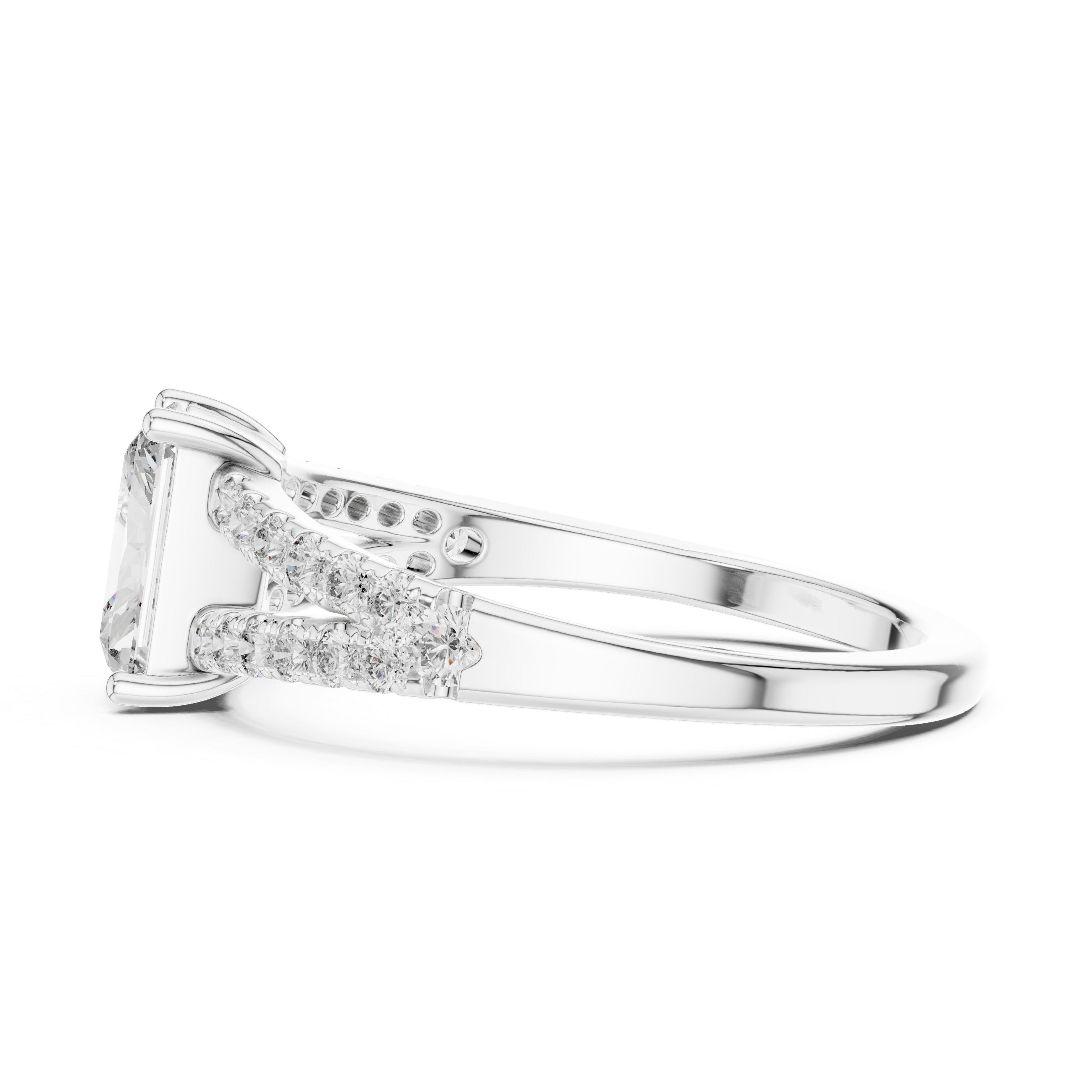 Ethereal Mist lab grown diamond ring