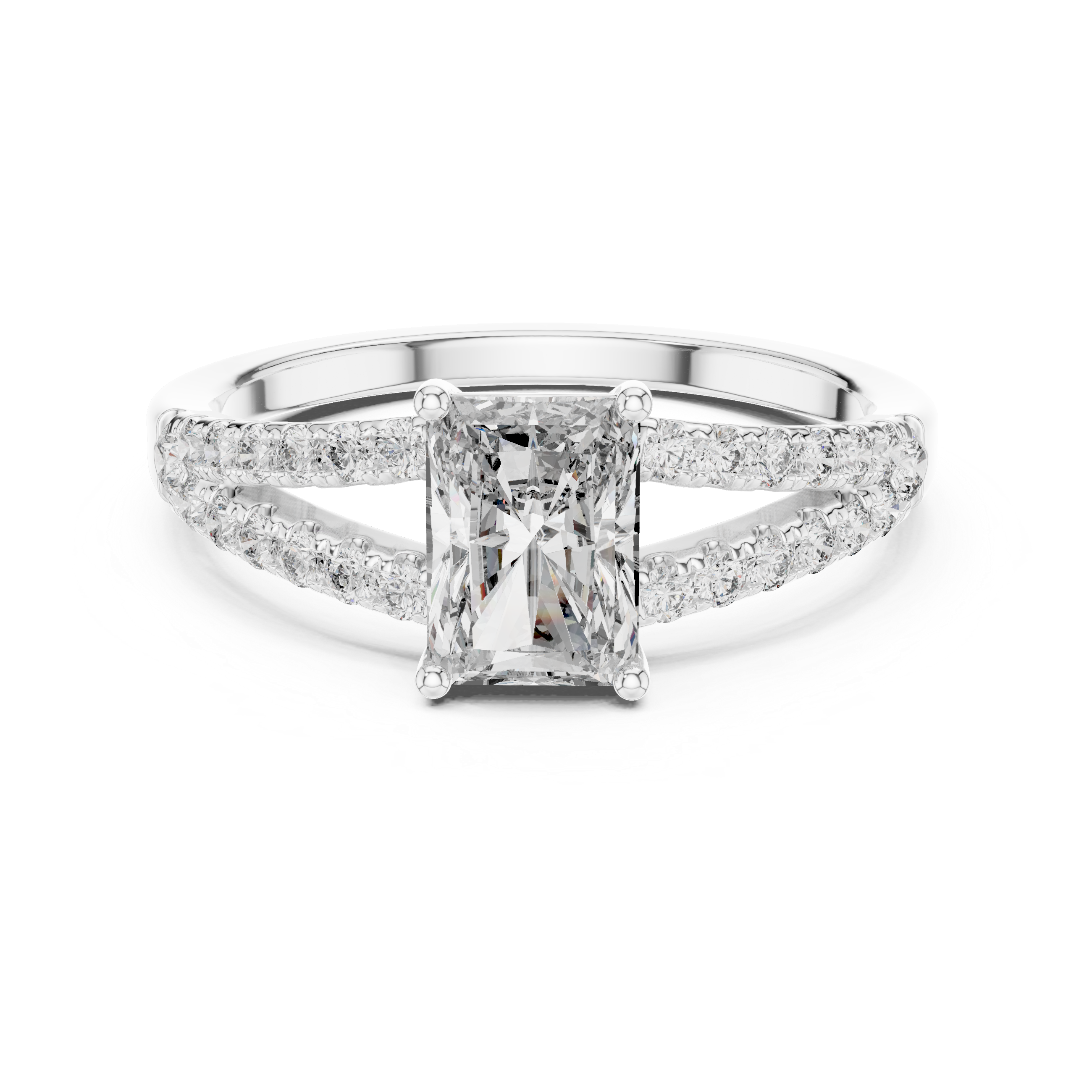 Ethereal Mist lab grown diamond ring