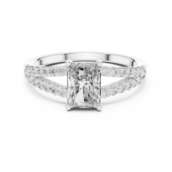 Ethereal Mist lab grown diamond ring