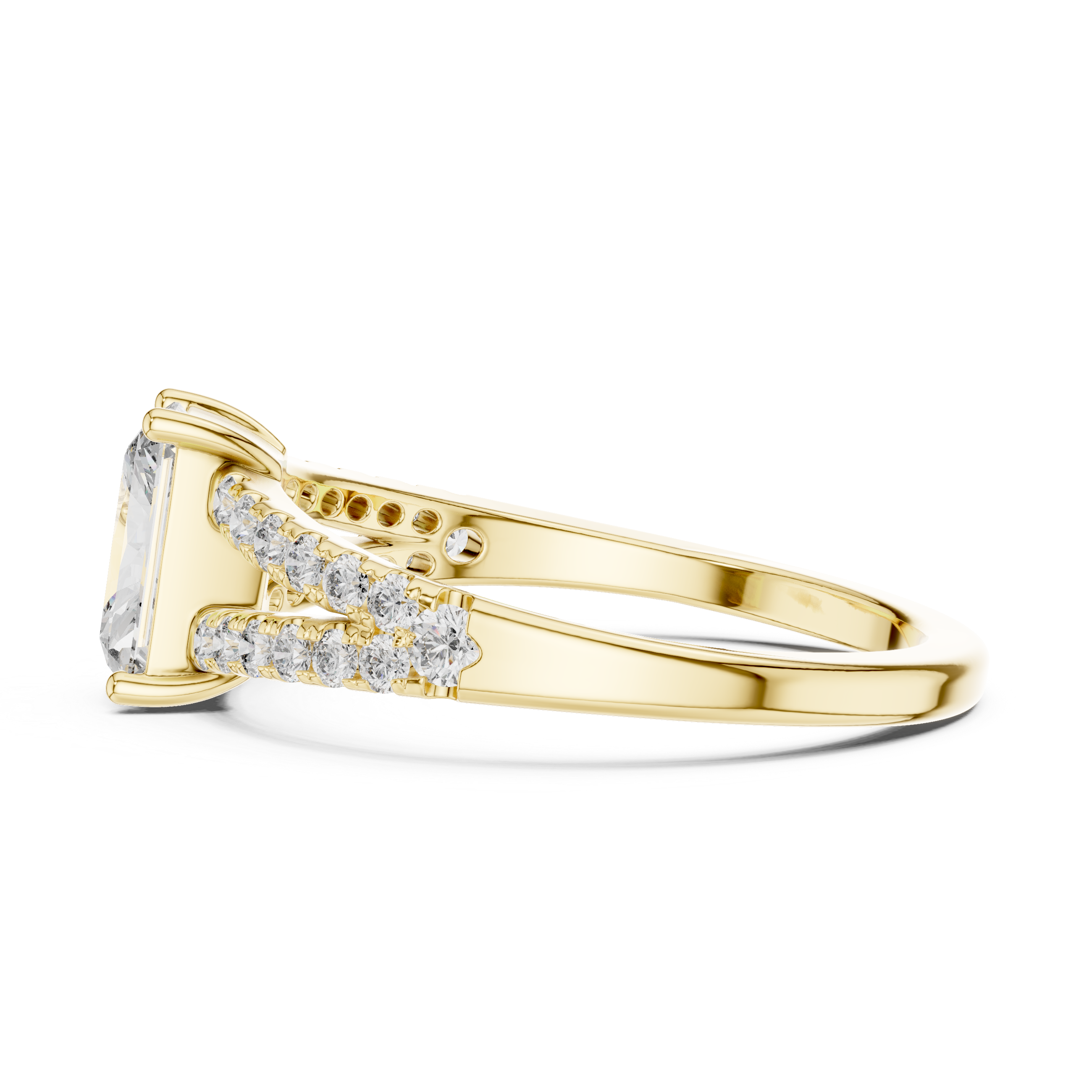 Ethereal Mist lab grown diamond ring