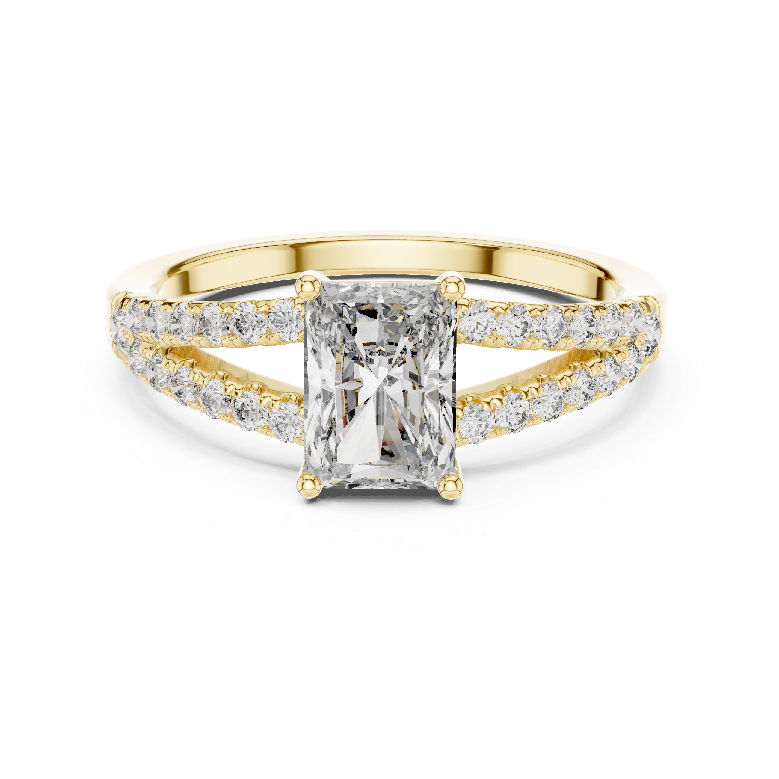 Ethereal Mist lab grown diamond ring