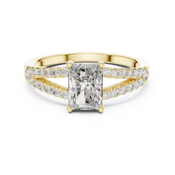 Ethereal Mist lab grown diamond ring