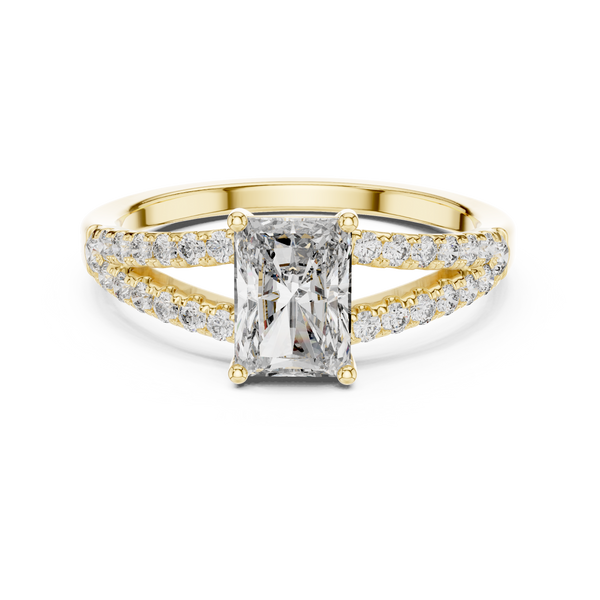 Ethereal Mist lab grown diamond ring
