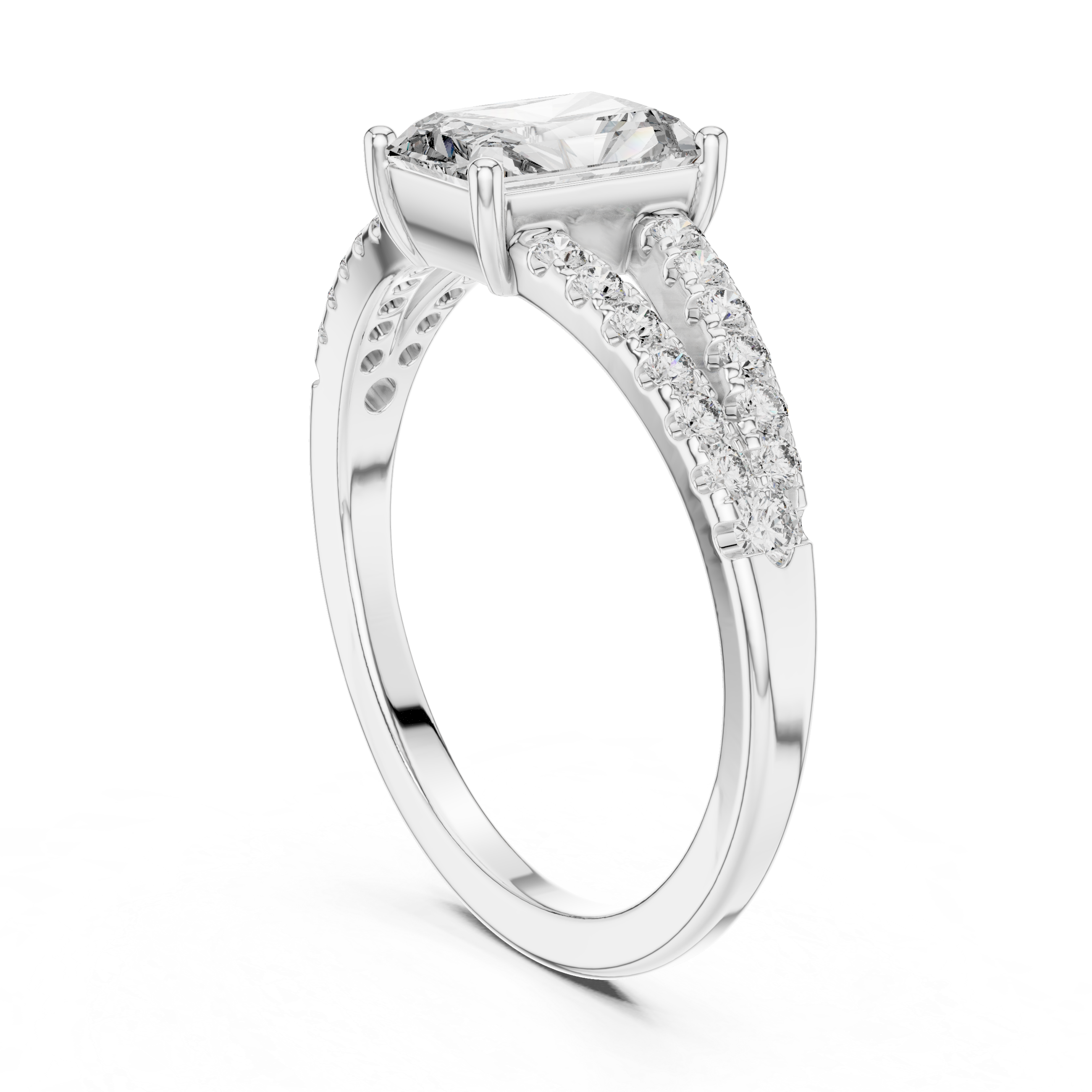 Ethereal Mist lab grown diamond ring