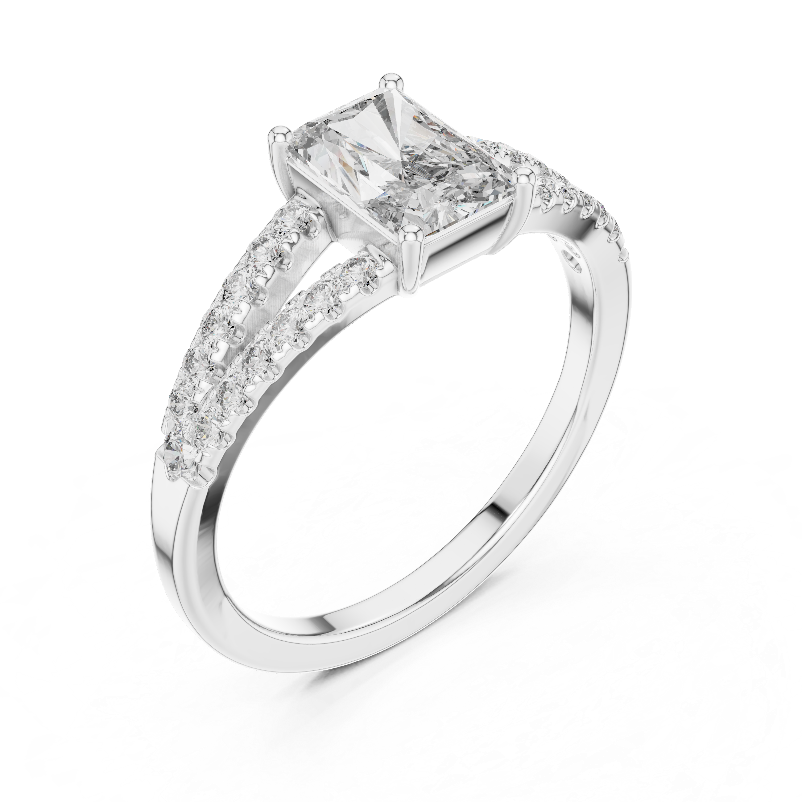 Ethereal Mist lab grown diamond ring