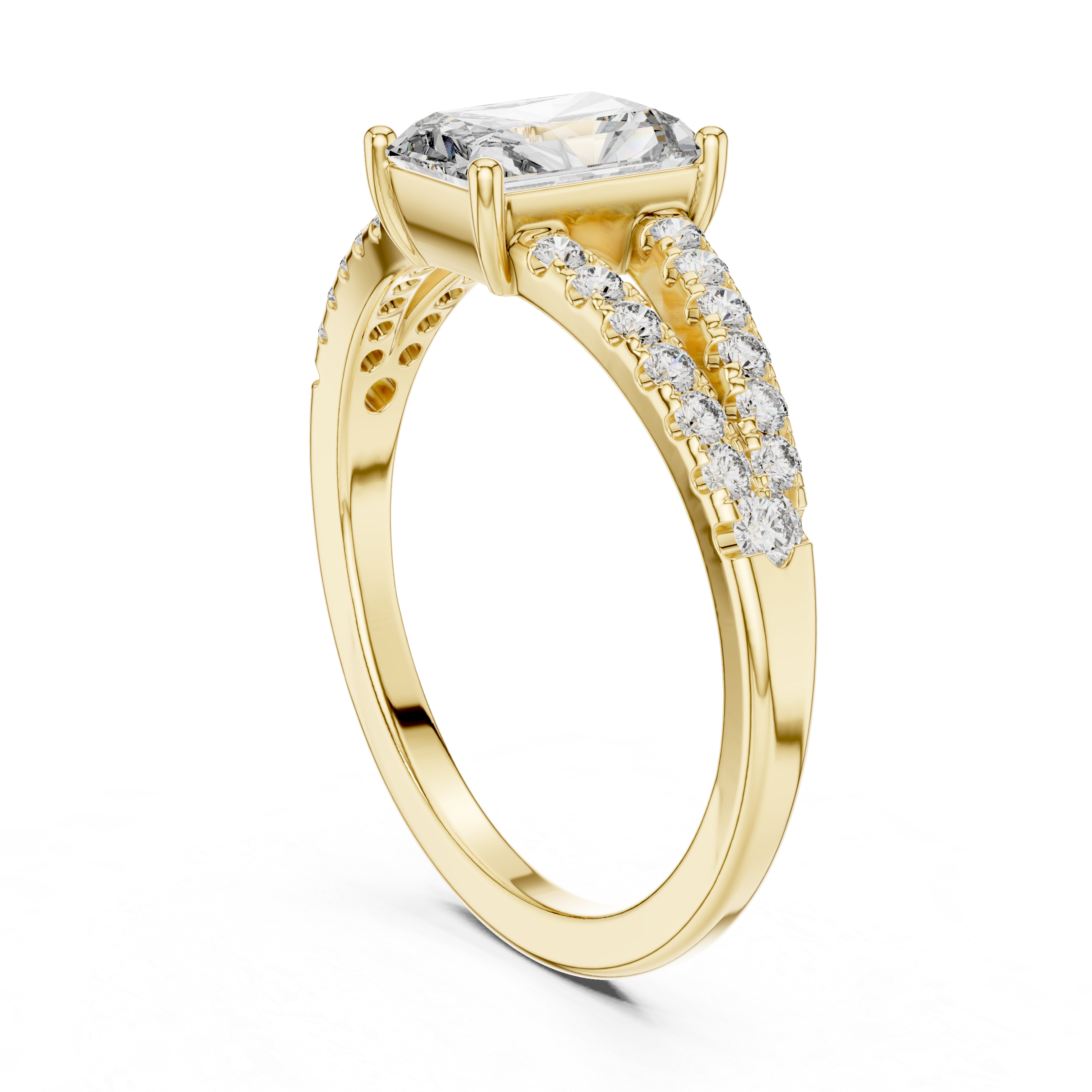 Ethereal Mist lab grown diamond ring