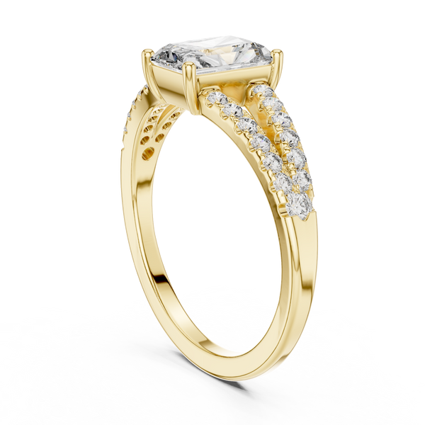 Ethereal Mist lab grown diamond ring