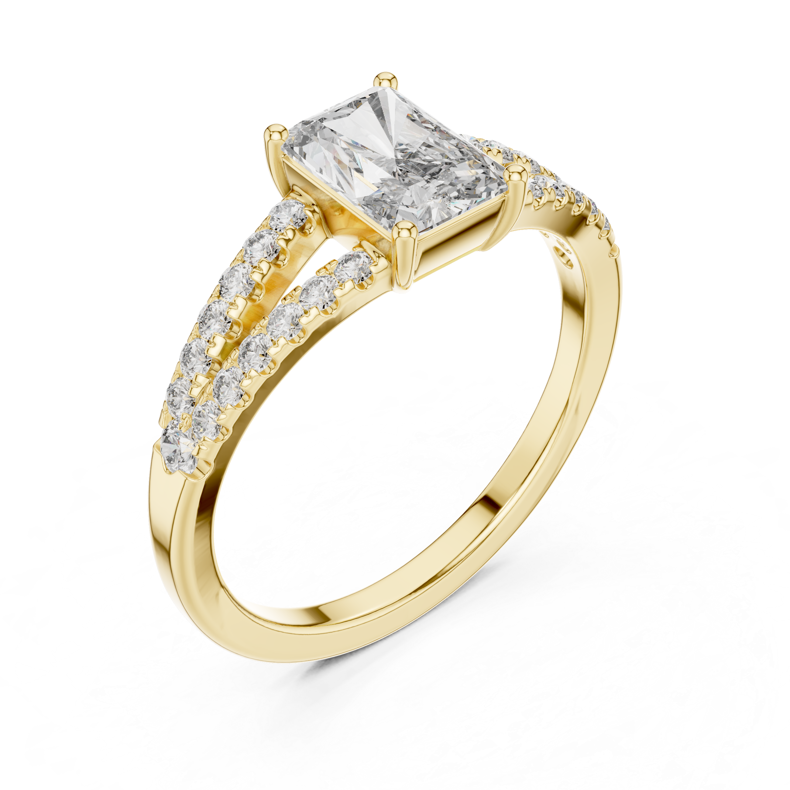 Ethereal Mist lab grown diamond ring