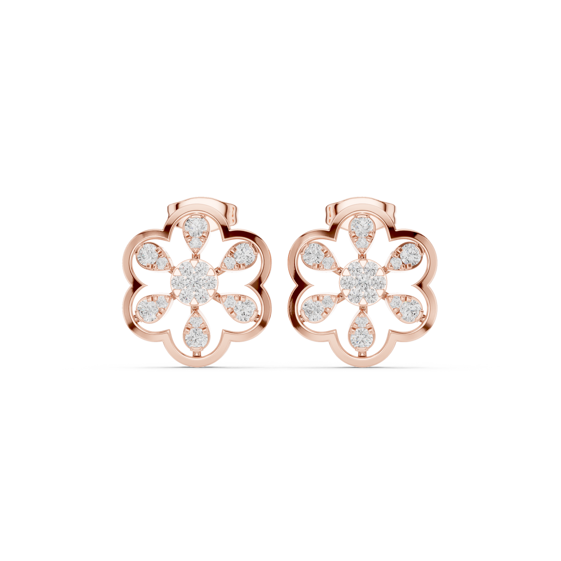 Amber Fire Lab Grown Diamond Earrings Pairs