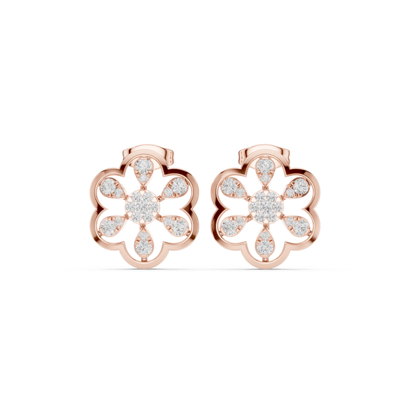 Amber Fire Lab Grown Diamond Earrings Pairs