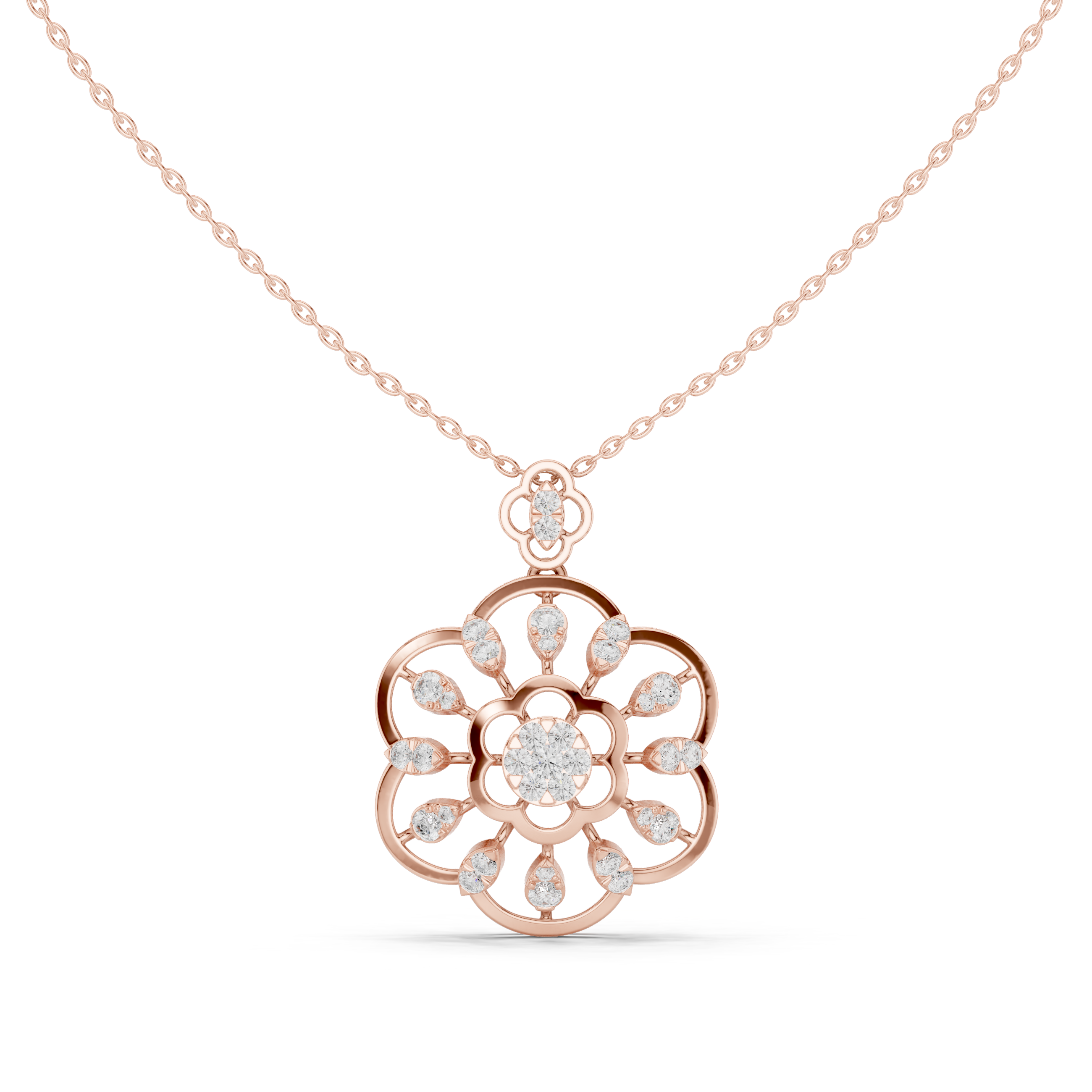 Cosmic Flow Lab Grown Diamond Elegant Pendant