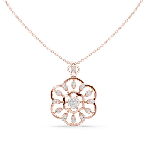 Cosmic Flow Lab Grown Diamond Elegant Pendant