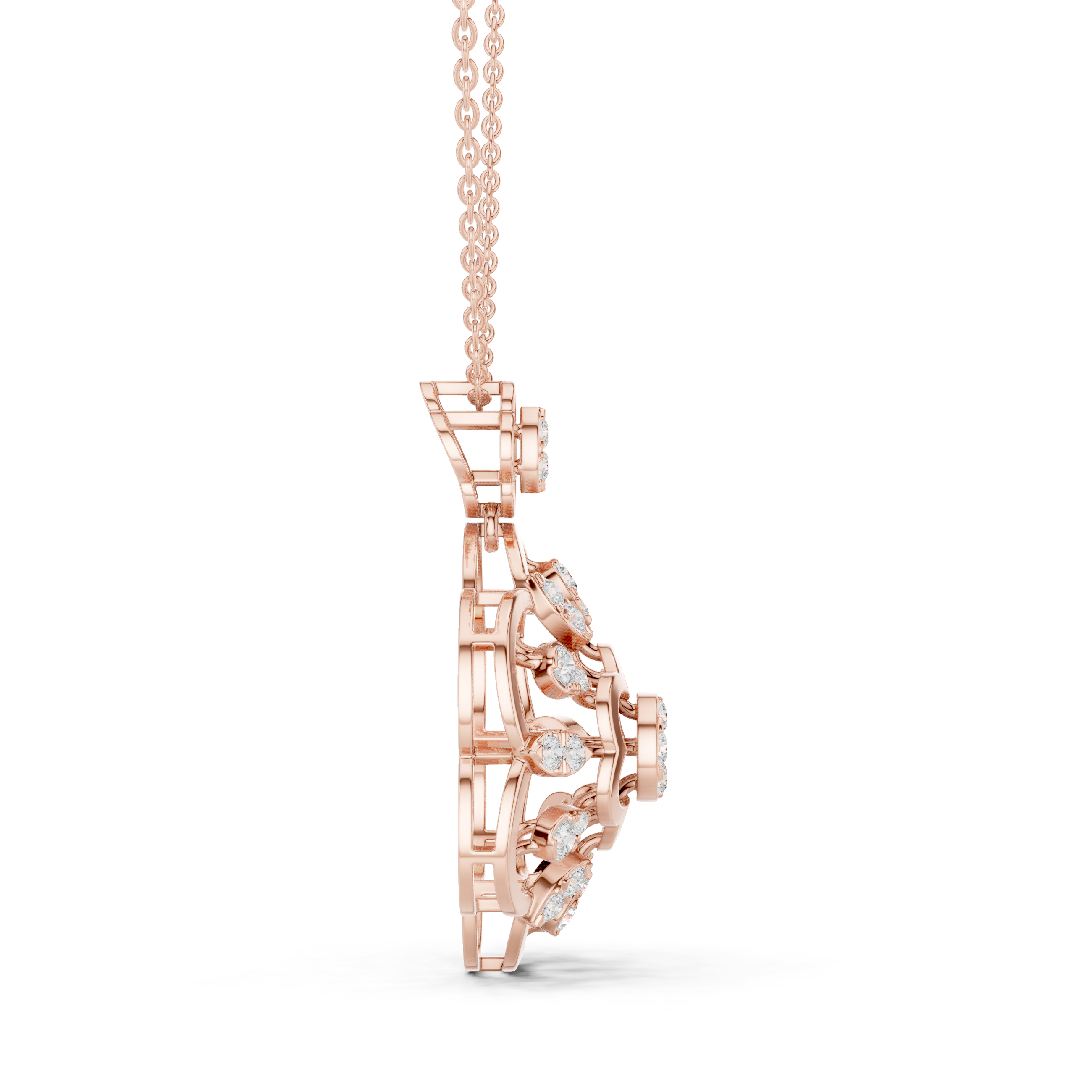 Cosmic Flow Lab Grown Diamond Elegant Pendant