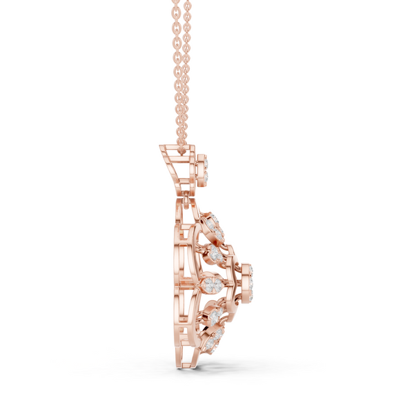 Cosmic Flow Lab Grown Diamond Elegant Pendant