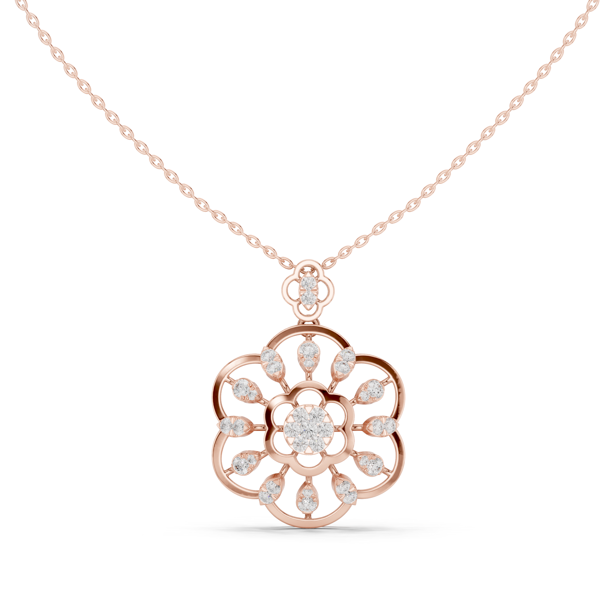 Cosmic Flow Lab Grown Diamond Elegant Pendant