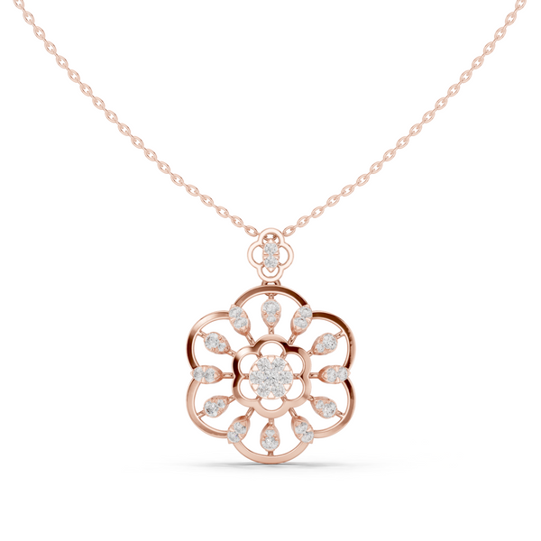 Cosmic Flow Lab Grown Diamond Elegant Pendant