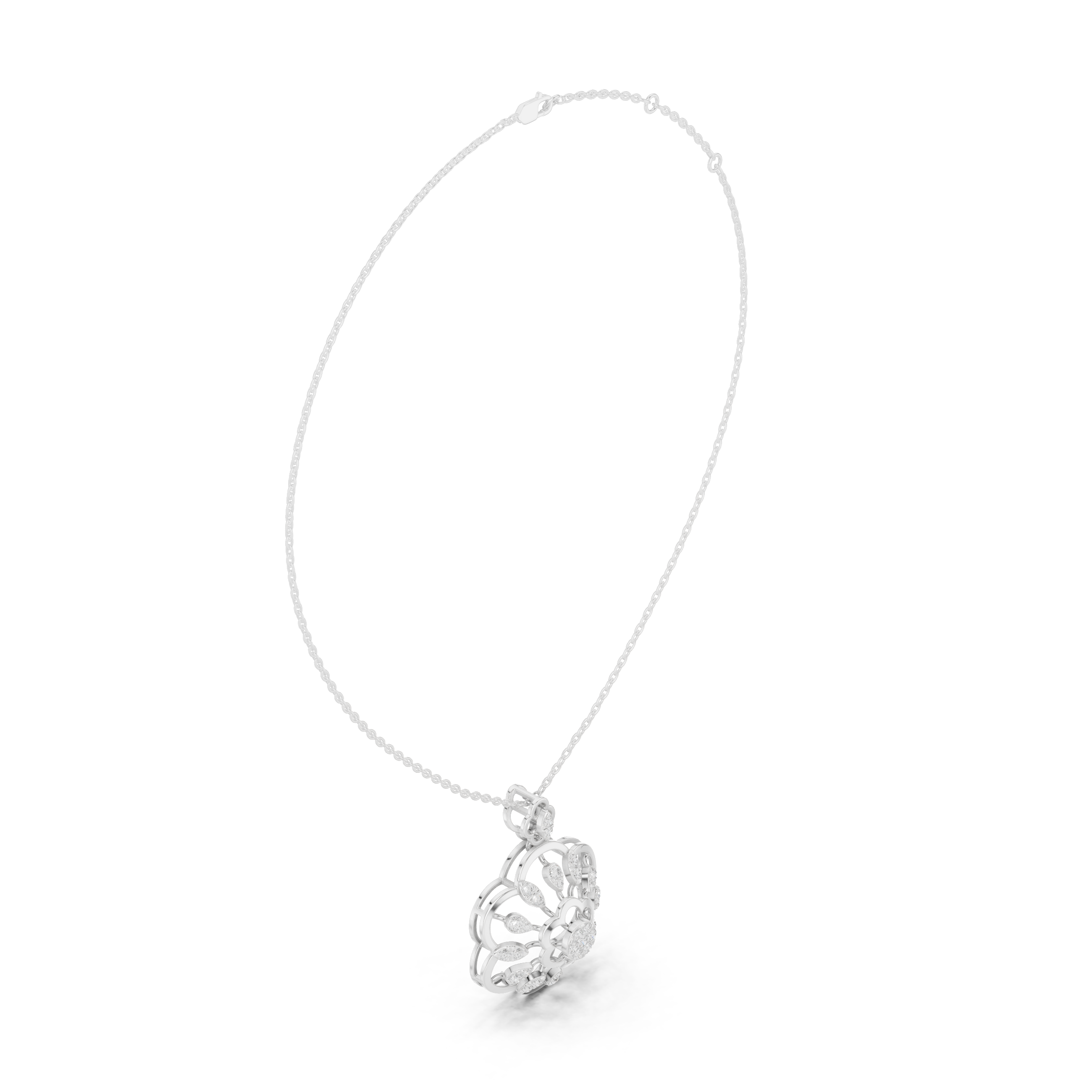 Cosmic Flow Lab Grown Diamond Elegant Pendant