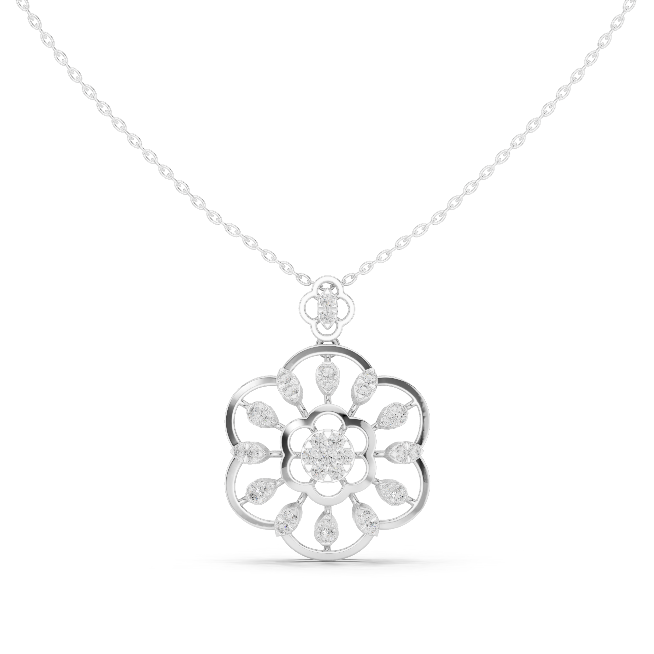 Cosmic Flow Lab Grown Diamond Elegant Pendant