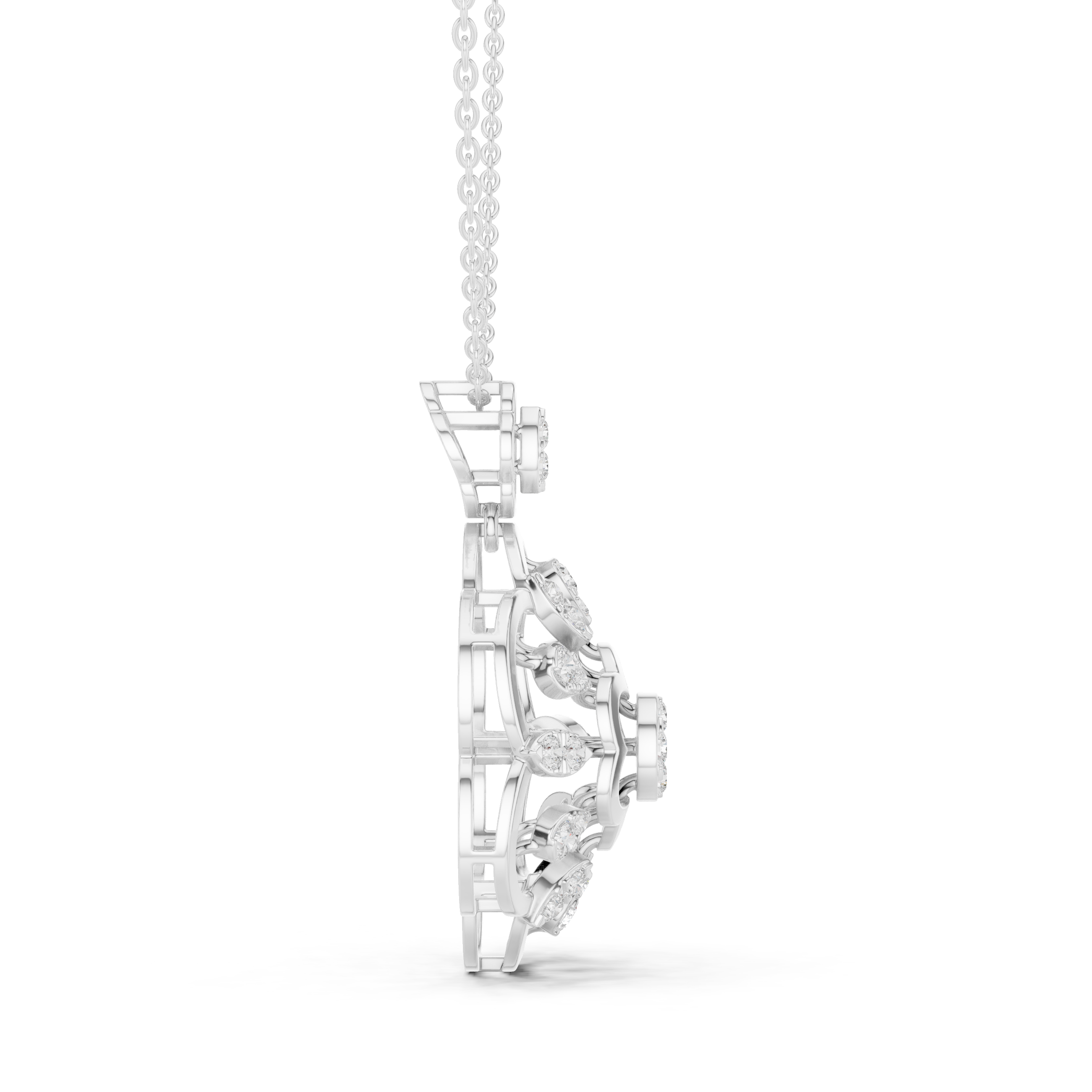 Cosmic Flow Lab Grown Diamond Elegant Pendant