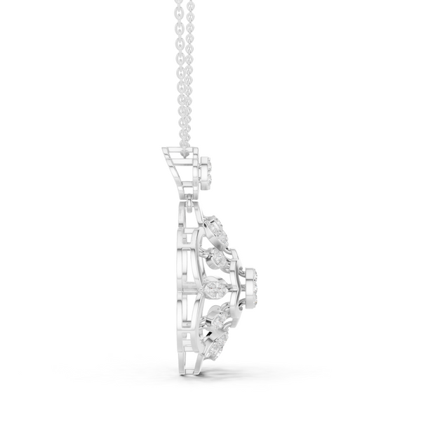 Cosmic Flow Lab Grown Diamond Elegant Pendant