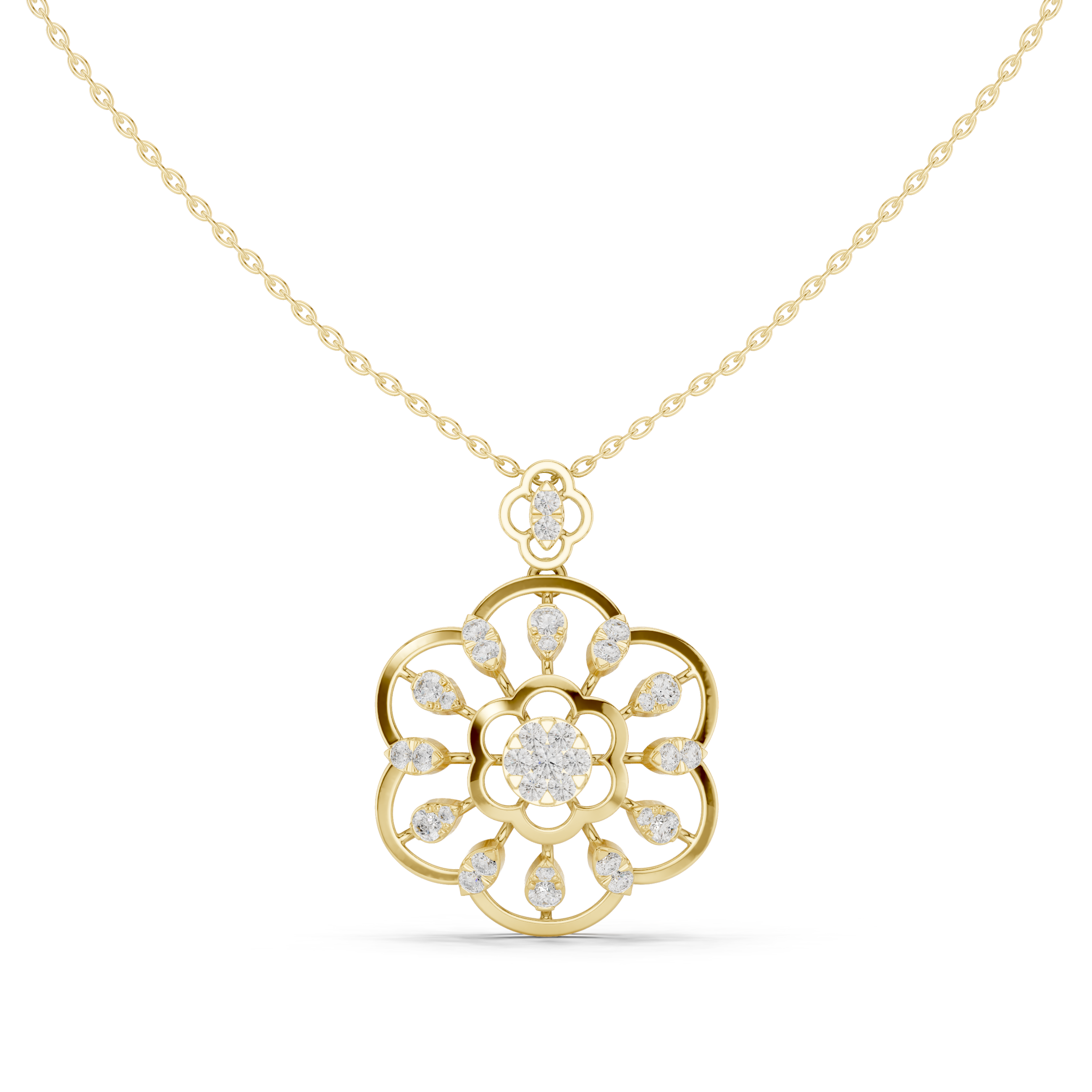Cosmic Flow Lab Grown Diamond Elegant Pendant