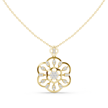 Cosmic Flow Lab Grown Diamond Elegant Pendant