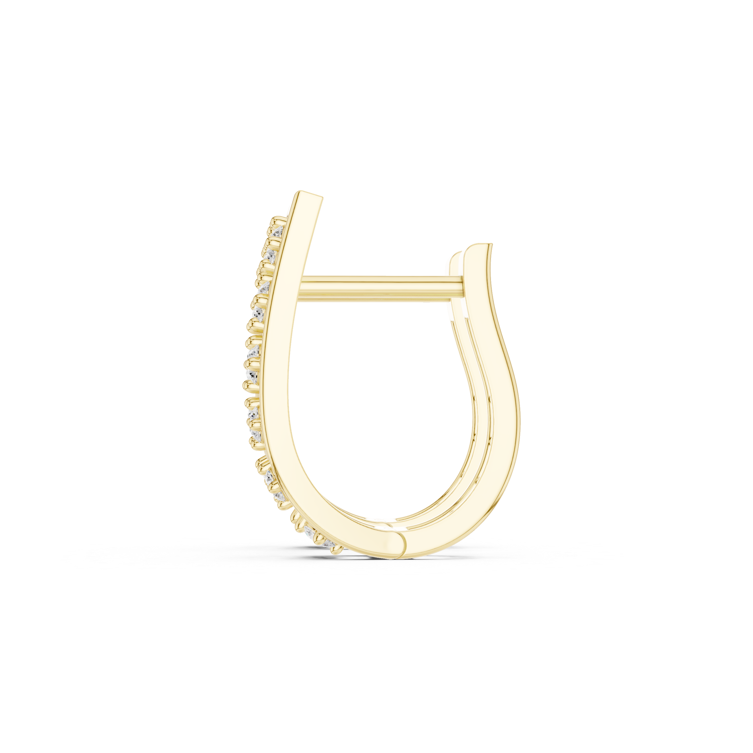 Divine Spiral Lab Grown Diamond Earrings Hoops