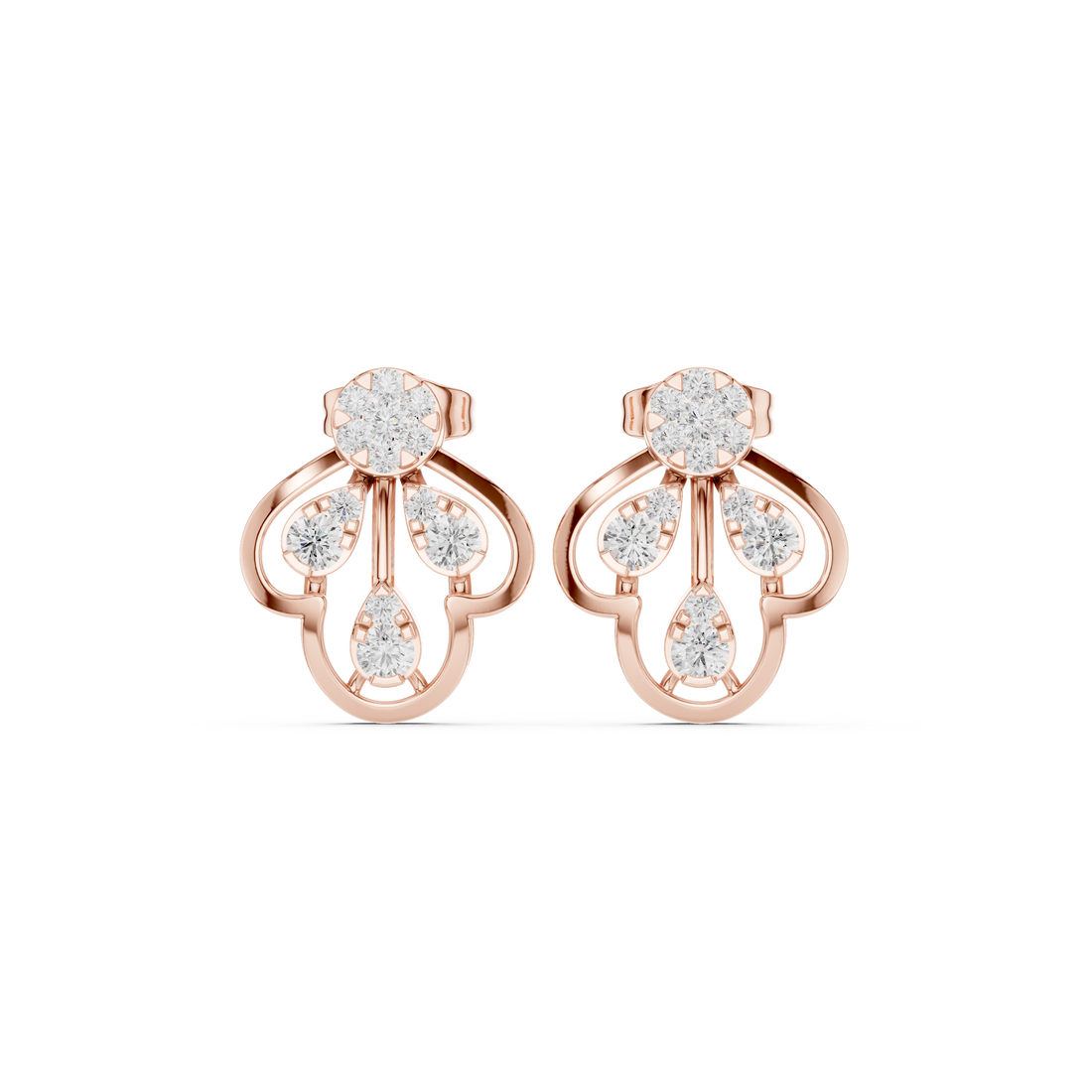 Whispering Willow Lab Grown Diamond Earrings Drops