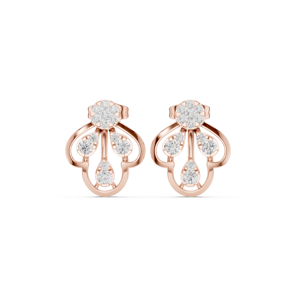 Whispering Willow Lab Grown Diamond Earrings Drops