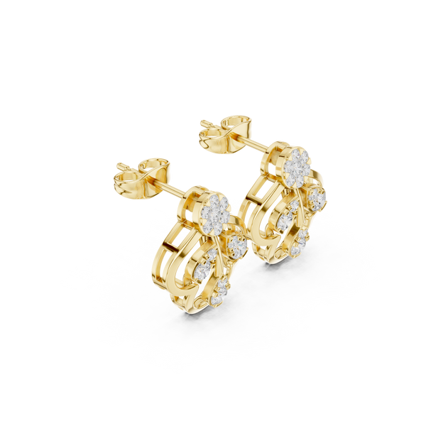 Whispering Willow Lab Grown Diamond Earrings Drops